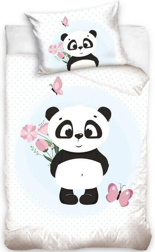 Animal Pictures Baby Dekbedovertrek Panda - 135 x 200 cm
