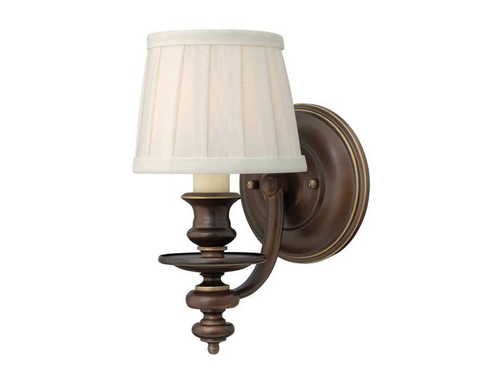 HINKLEY Wandlampe Dunhill, dimmbar, bronze / altmessing, für Wohn- / Esszimmer, Metall, Antik, Wandleuchte, Wandlampe Innen