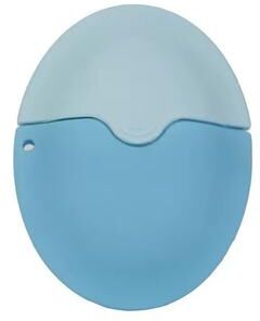 Uplift Treasures Silicone Suncream Roller Applicator Refillable Oval Lotion Bottle Travel Friendly Cosmetic Tool blue