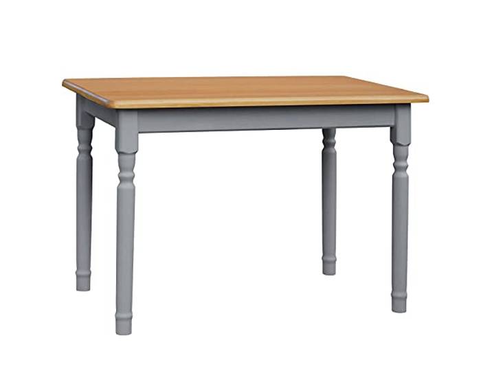 koma Grau Esstisch Küchentisch Tisch MASSIV Kiefer Holz Landhausstil - NEU (80 x 110 cm)