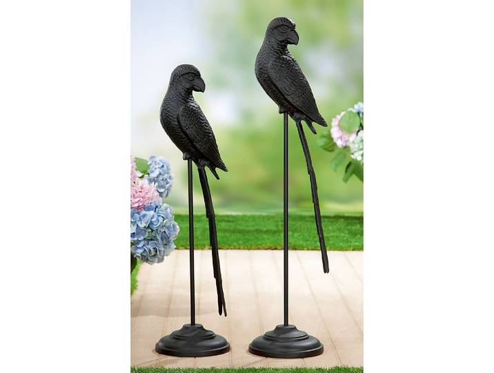 Skulptur Parrot 97cm Schwarz