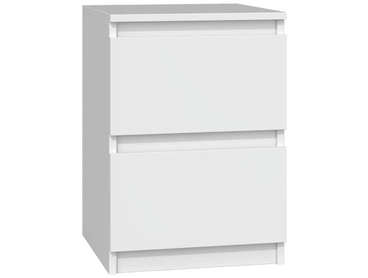 Topeshop M2 BIEL table de nuit/table de chevet 2 tiroir(s) Blanc