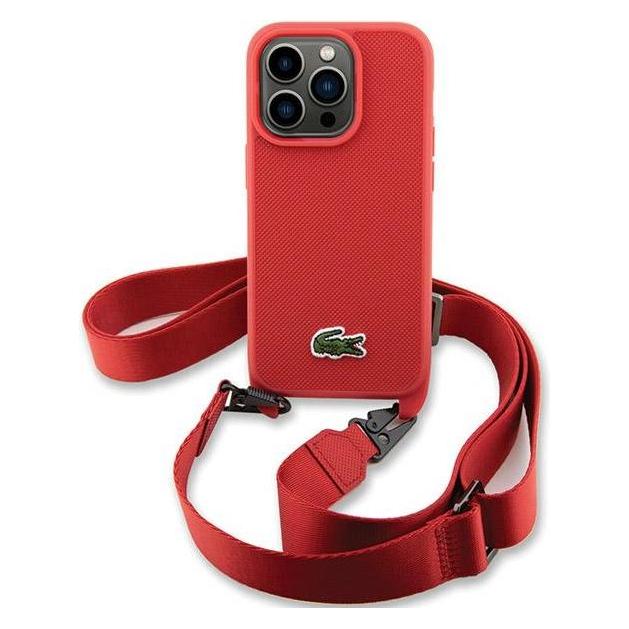 Lacoste LCHCP14LSPVCR iPhone 14 Pro 6.1" czerwony/red hardcase Iconic Petit Pique Crossbody (Apple iPhone 14 Pro) (41291193)