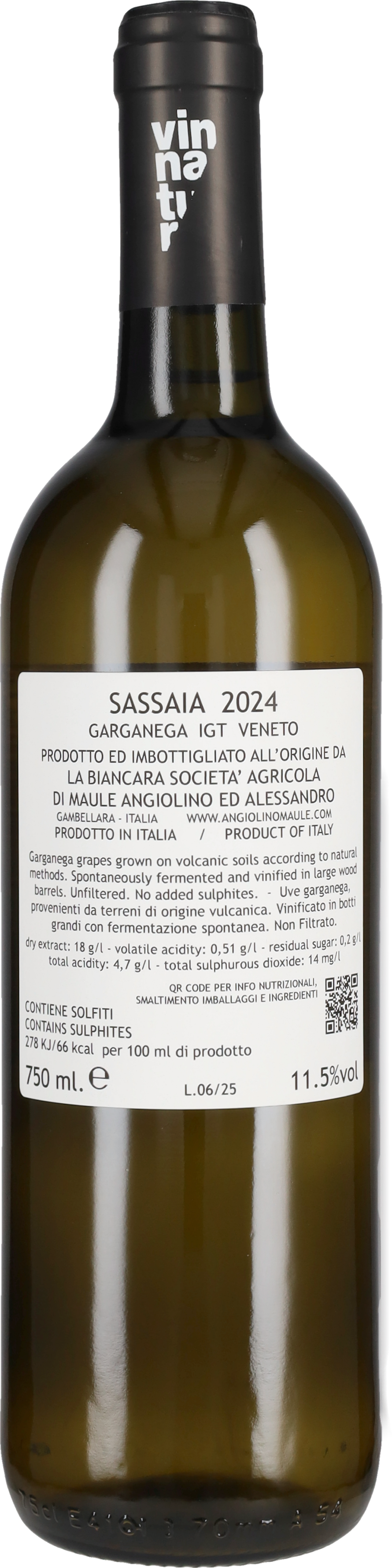 Maule Angiolino - La Biancara 'Sassaia' Angiolino Maule - La Biancara 2024