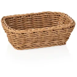 WAS Germany - Korb WEAVER PRO Tischkörbe, 19 x 13 x 6 cm, beige, Polypropylen