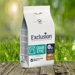 Exclusion Diabetic Schwein, Hirse & Erbse Medium/Large Breed 12 kg