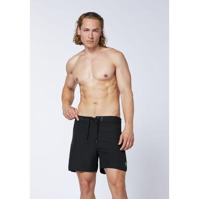 Badeshorts CHIEMSEE, Herren, Gr. 30, schwarz (schwarz beauty), 100% Polyester, Badehosen Badeshorts