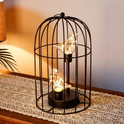 Value Selection 12 Inch Birdcage Decorative Lamp Cordless Table Lamp With Warm White Bird Lights 12 Inch Birdcage Decorative Lamp Cordless Table Lamp With Warm White Bird Lights