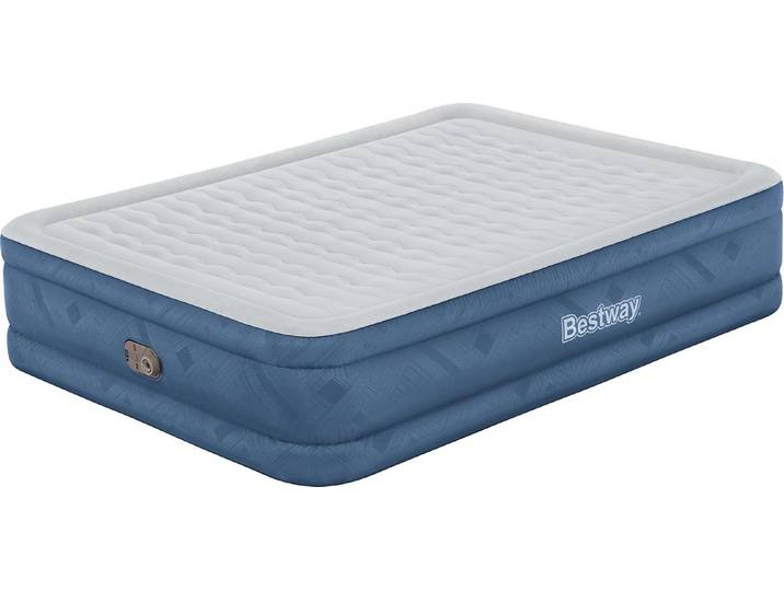 Bestway Fortech Lit à air Snugable Top avec pompe électrique intégrée Double XL/Mid 203 x 152 x 46 cm