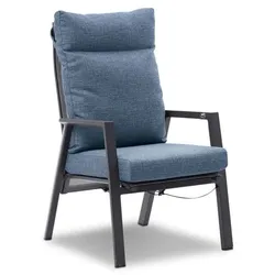Gartensessel Super De Luxe Aluminium Blau