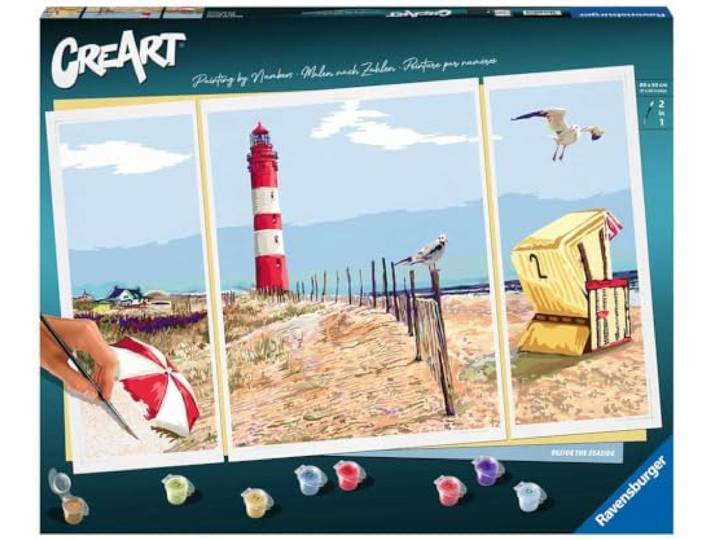 CreArt Premium Triptychon - An der Küste