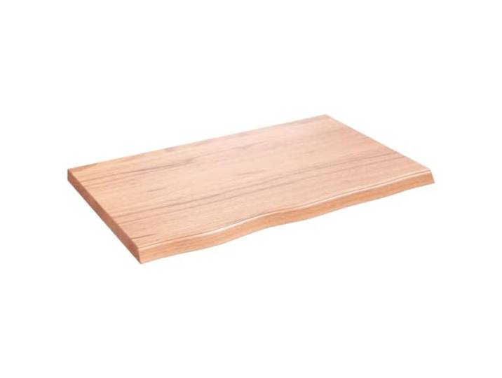 MABCQRTY Wandregal Eiche Massivholz 80x50 cm Wandboard Hellbraun Rustikale Echtholzplatte für Bad, Flur oder Wohnzimmer. Ideal als Tischplatte oder Waschtischplatte nutzbar.
