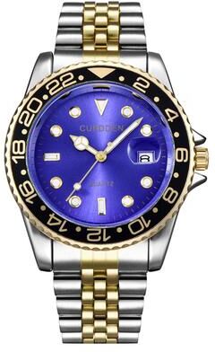USA Free Shipping Shop Womens Stainless Steel Watch With Green Dial & Date Quartz Wristwatch silver Gold Blue