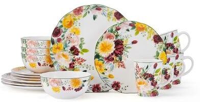 Mikasa Clara 16-Piece Dinnerware Set, Service for 4 - 16PC