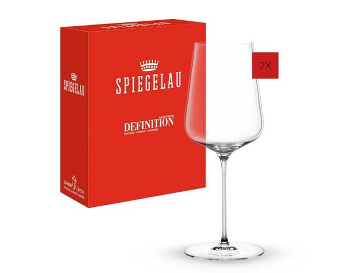 Spiegelau 2-teiliges Universal Weingläser Set, 550 ml, Definition, 1350161, Gläser aus Kristallglas für Rotwein und Weißwein, spülmaschinenfest
