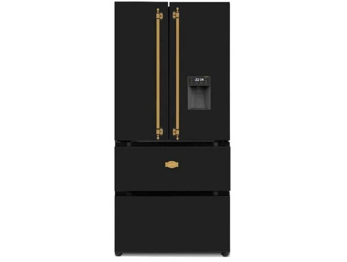 Kaiser Küchengeräte Side-by-Side KS 80425 Em, Retro Kühlschrank, Side-by-Side Kühl Gefrier Kombi, No Frost 506 L