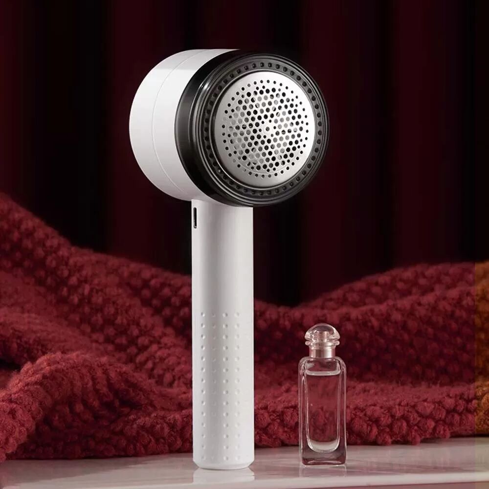 INF Défuzziseur Électrique Rechargeable Blanc - Rasoir à Tissu avec Arrêt Automatique