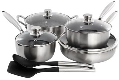 Gibson 10 Piece Stainless Steel Cookware Set