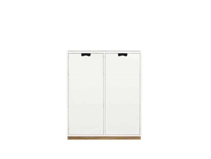 Asplund Snö E Schrank White, eichensockel, abgedeckte türen, 30 cm