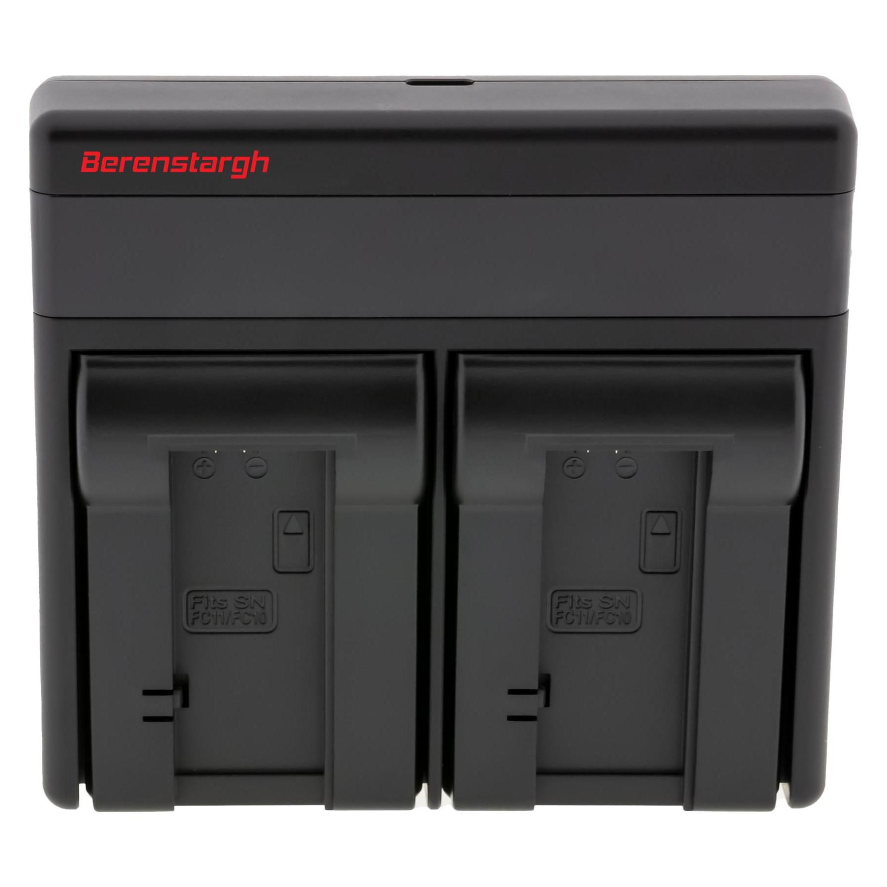 Berenstargh Dual PD Hyper Ladegerät f. Sony NP-FC10 USB-C in/out Powerbankfunktion (Kamera Akku Ladegerät) (61064320)