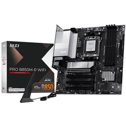 MSI PRO B850M-P WIFI AMD B850 So.AM5 DDR5 mATX Retail