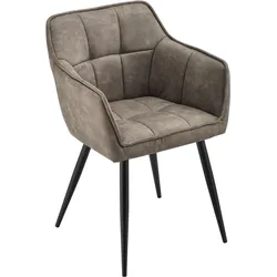 Esszimmerstuhl Birmingham Taupe [en.casa]