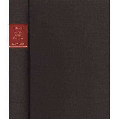 Forschungen und Materialien zur deutschen Aufklärung / Abteilung III: Indices. Kant-Index. Section 1: Indices zum Kantschen Logikcorpus. Band 5.2: