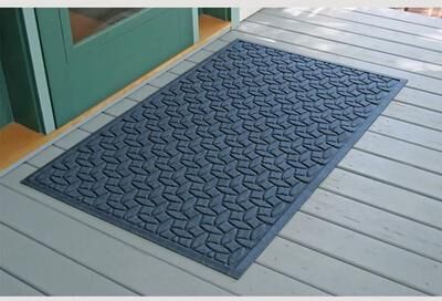 Bungalow Dba Matterly Ellipse Estates Doormat 60 x 36, 60 x 36, Navy