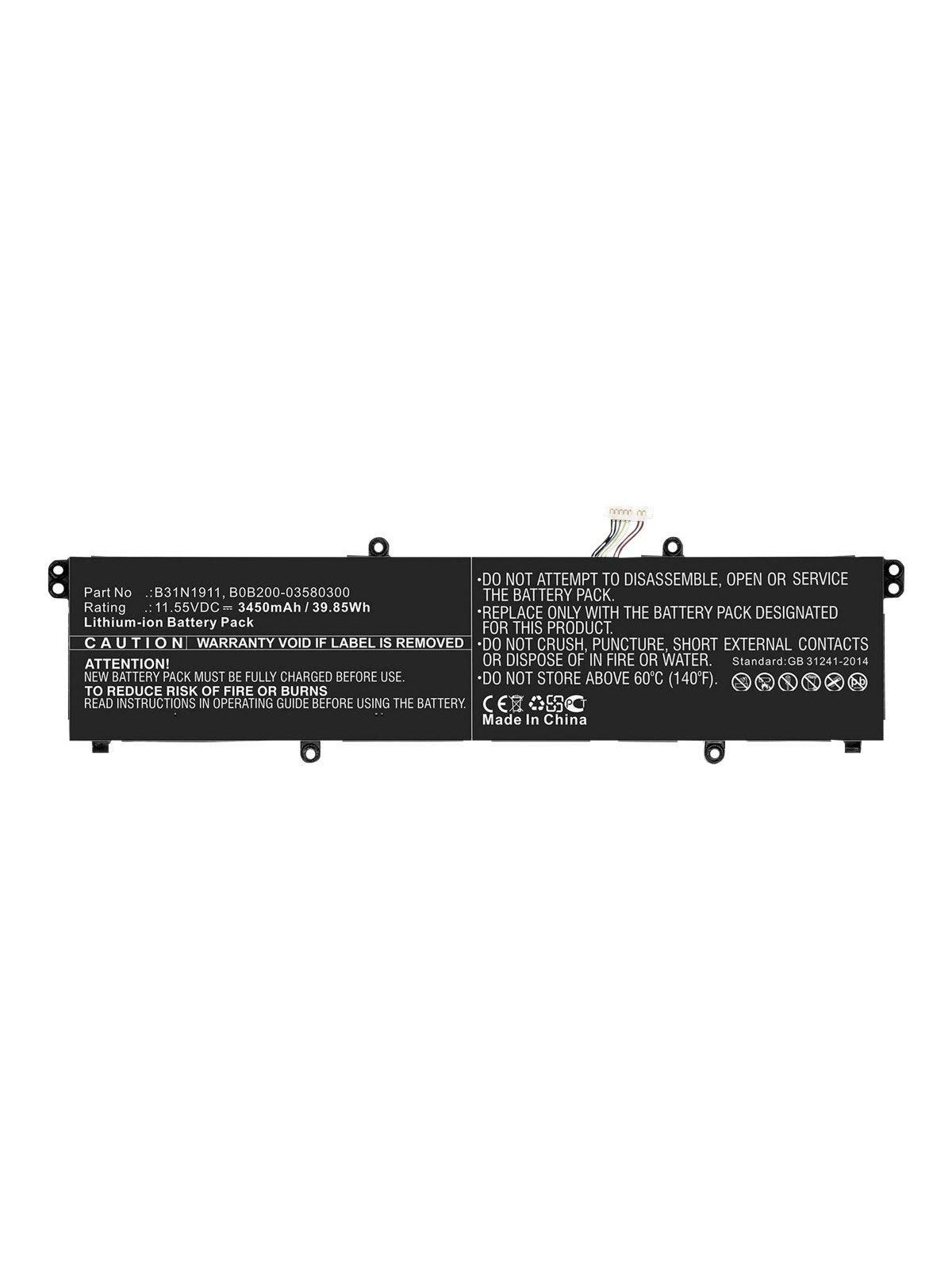 CoreParts - laptop battery - 11.55 V - Li-pol - 3450 mAh - 39.85 Wh