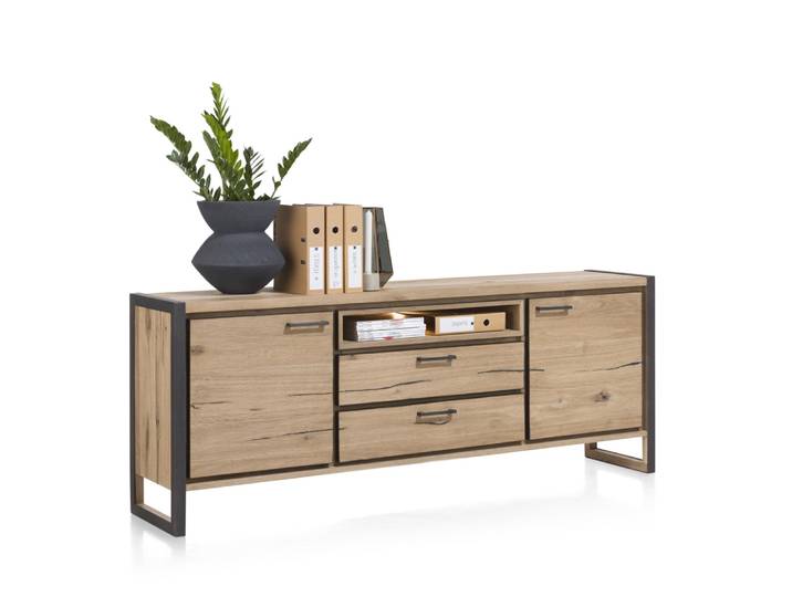 Henders & Hazel Metalo Sideboard Eiche Furnier/Metallgestell