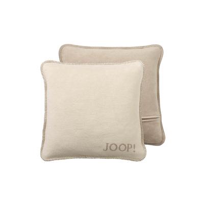 Dekokissen JOOP "Kissenhülle UDF Doubleface 1er Pack" Gr. S, braun, B:50cm, Obermaterial: 58% Baumwolle CO. 35% Polyacryl PAN. 7% Polyester PES., Dekokissen_Sitzkissen_Kissenhüllen
