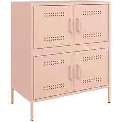 vidaXL Sideboard Rosa 68x39x79 cm Stahl