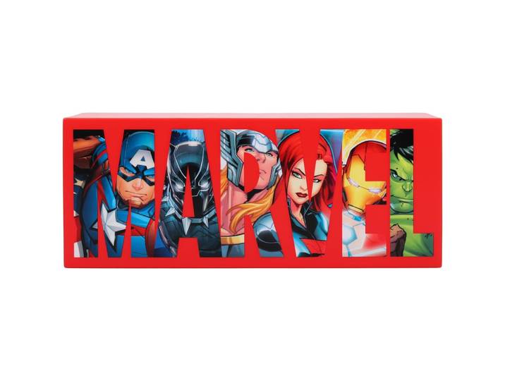 Marvel Lampe Logo Personnages