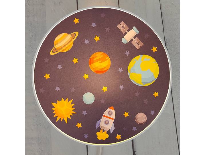 Applique murale Univers ronde Multicolore Polycarbonate 25 x 8 x 25cm