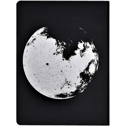 Nuuna, Heft + Block, Graphic L, Moon (A5, Gepunktet, Weicher Einband)