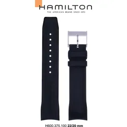 Hamilton - Seaview Band-set Kautschuk-schwarz-22/20 H691.375.100 - schwarz