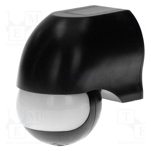 Orno CZUJNIK RUCHU 180ST. IP44, 1200W CZARNY (12 m) (OR-CR-204/B)