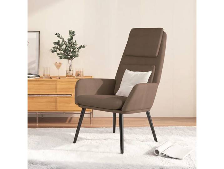 Fauteuil scandinave de relaxation - GKK - Chaise de relaxation - Taupe Tissu(846)