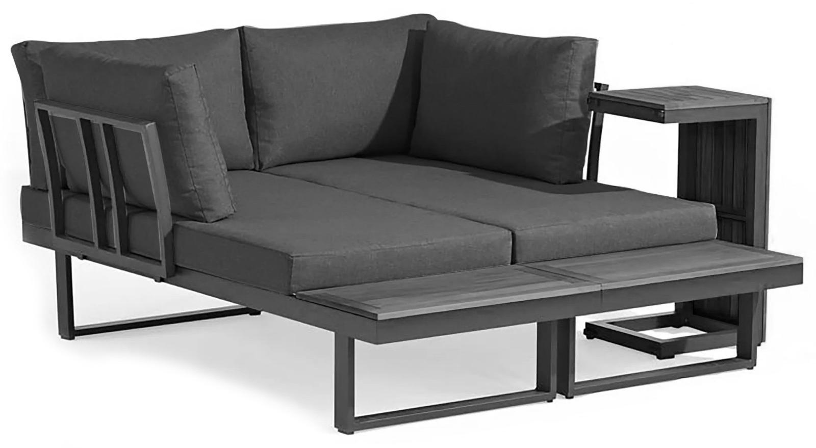 osoltus Aluminium Lounge Set Sofa Ecklounge Gartenlounge Delft Grau