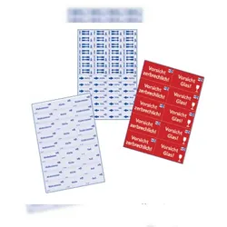 VEPATIM 10x Etiketten-Set für Umzug und Achivierung 157 tlg.