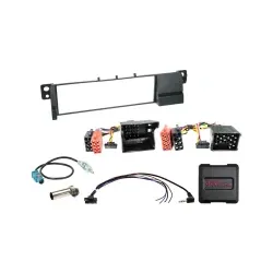 Radioblende 1-DIN mit Radioanschlusskit Lenkradfernbedienung BMW