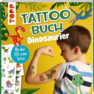 Tattoobuch Dinosaurier, Taschenbuch von Frechverlag, Frechverlag GmbH, 978-3-7358-9080-1