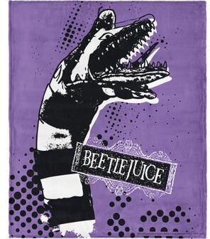 Warner Bros. Beetlejuice I Hate Sandworms Silk Touch Throw Blanket 40X50 Inches by THE NORTHWEST GROUP in Purple (Size OS)