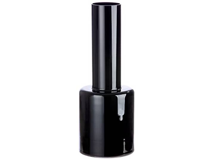 GILDE Vase à Fleurs décoratif en Verre - Décoration pour Salon - Cadeau pour Femme - Anniversaire fête des mères - Blanc Brillant - Hauteur 60 cm