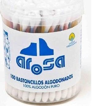 Arosa Bastoncillos Algodón Redondo 100 uds