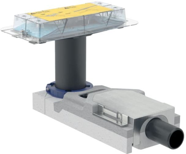 Geberit CleanLine Duschrinne Rohbauset 154152001 40 mm, Aufbauhöhe ab 65 mm