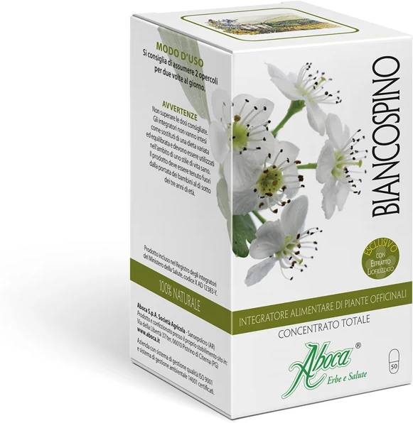 ABOCA SpA SOCIETA' AGRICOLA Aboca Biancospino Concentrato Totale, 50 Opercoli