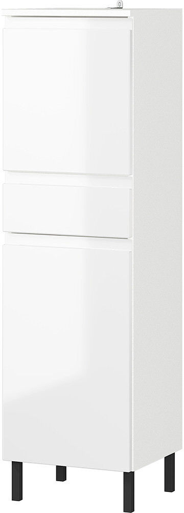 Latitude Run Musson Freestanding Bathroom Cabinet White 120.2cm H X 34cm W X 34cm D