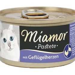Miamor Pastete Geflügelherzen 12x85 g