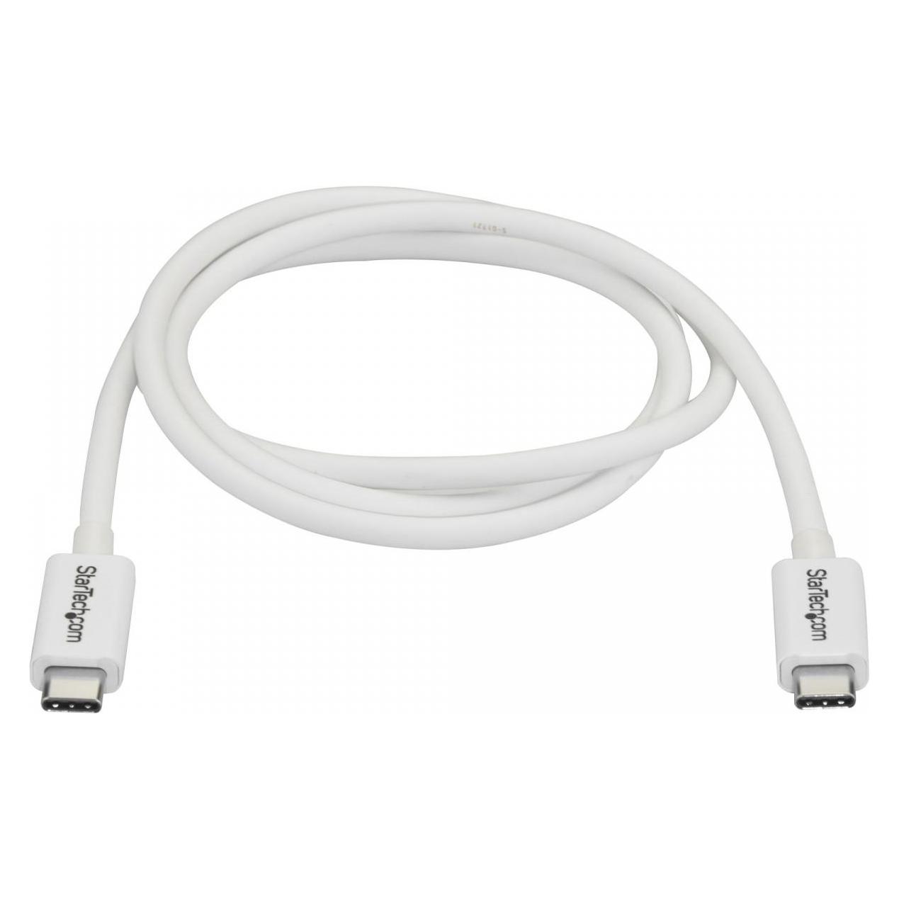 StarTech Thunderbolt 3 Cable 1m (1 m, USB 3.2 Gen 2, 100 W) (TBLT3MM1MW)